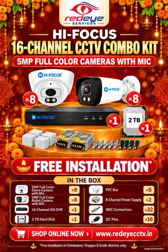 16Ch 5M.P. HD Camera Kit